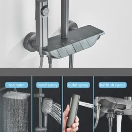 🚿 DUCHA PREMIUM ✨ CON DISEÑO CONTEMPORÁNEO 🖤 Y FUNCIONES AVANZADAS 💡💦