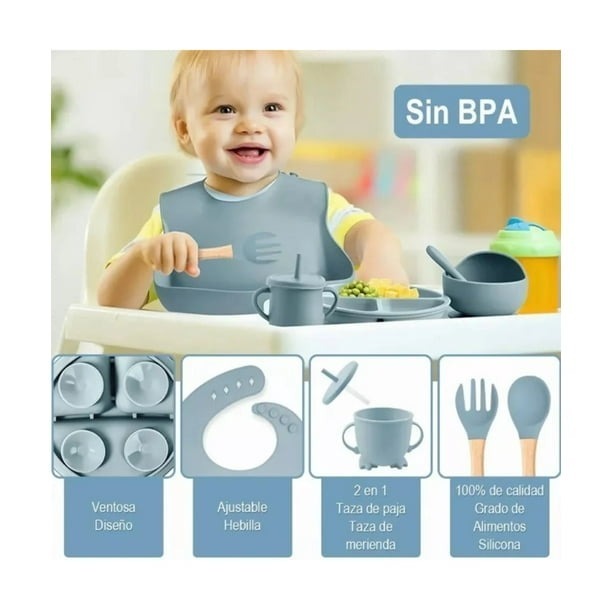 🥄💖KIT ALIMENTACIÓN COMPLETO: SEGURIDAD Y COMODIDAD EN CADA INSTANTE DE LA ALIMENTACIÓN DE TU BEBÉ 🍽️💙 - GRAVIFLY CO SAS