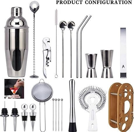 🍹🍸 SET DE COCTELERÍA : ¡DALE UN TOQUE DE CLASE A TUS COCTELES CON ESTE KIT PROFESIONAL! 🍷✨ - GRAVIFLY CO SAS