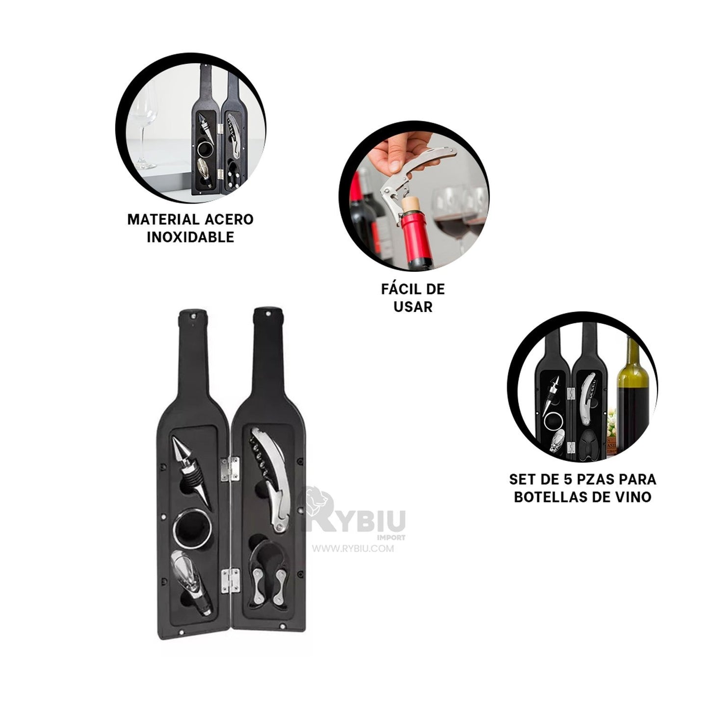 "SET SACACORCHOS: ELEVANDO CADA BRINDIS CON CALIDAD Y ESTILO 🍷🎉" - GRAVIFLY CO SAS