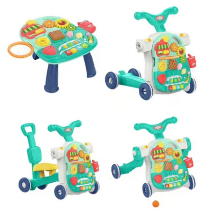 🚼 CAMINADOR MUSICAL PARA BEBÉ 3 EN 1: ¡LO MEJOR PARA SUS PRIMEROS PASOS! 👣💫