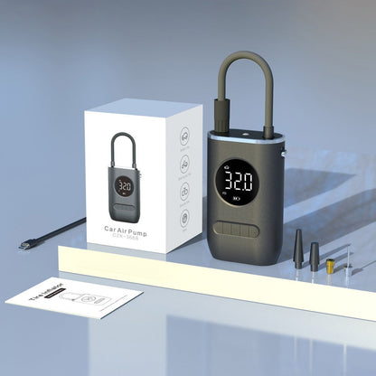 💨 COMPRESOR PORTÁTIL – INFLE EN SEGUNDOS CON POTENCIA Y ESTILO ⚙️✨