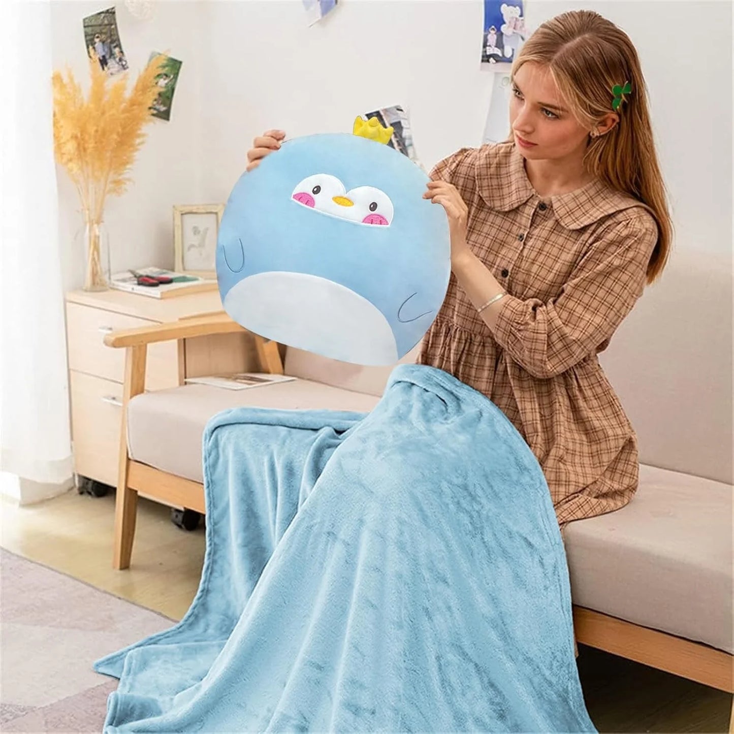 SET DE ALMOHADA Y COBIJA – CONFORT, TERNURA Y MAGIA NAVIDEÑA EN UN SOLO REGALO 💖❄️