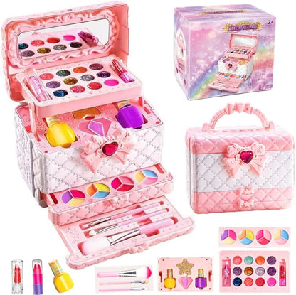 👧💅 KIT DE MAQUILLAJE PARA NIÑA: ¡LA MANERA MÁS DIVERTIDA DE JUGAR Y SENTIRTE COMO UNA PRINCESA! 🎀💖