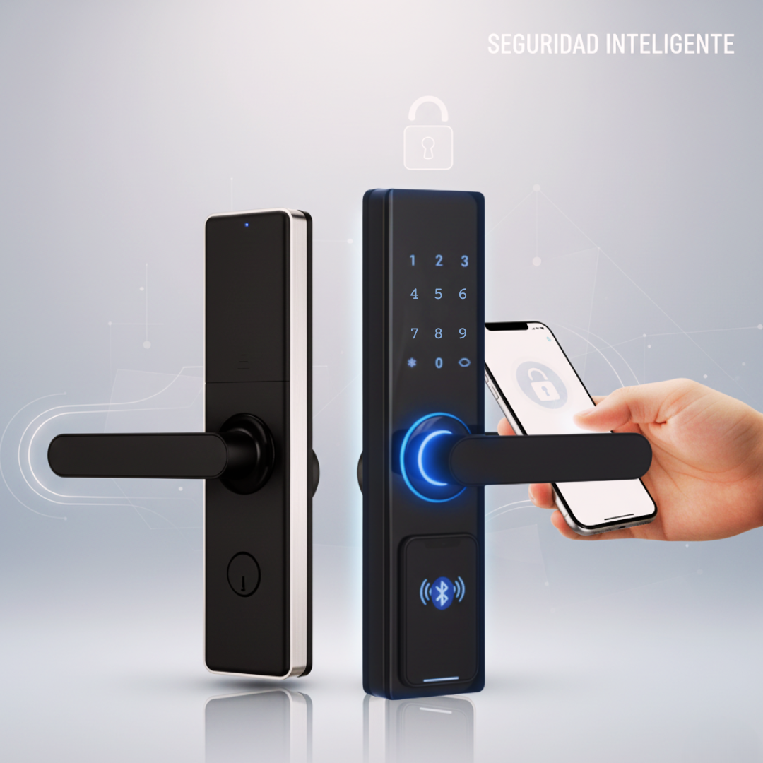 Cerradura Inteligente Premium Chapa con huella Dactilar y codigo