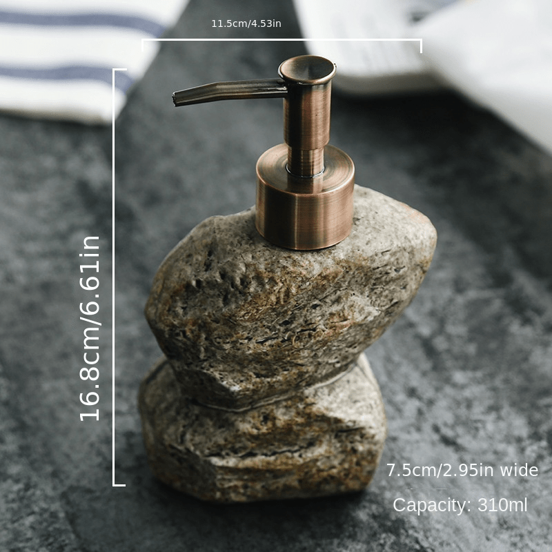 1pieza Dispensador de jabón de mosaico de cerámica retro, no eléctrico, libre de ftalatos, autosoportante, para baño de hotel, ducha.