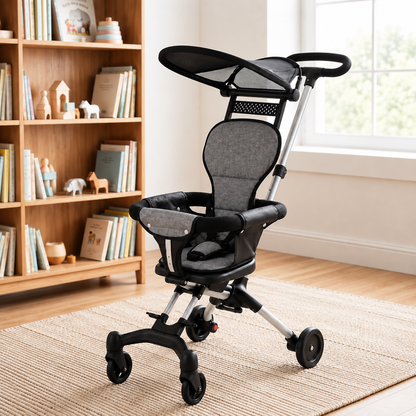PequeRuedas | Coche 2 en 1 Plegable Paseador con Parasol- 50% de Descuento + Envío Gratis