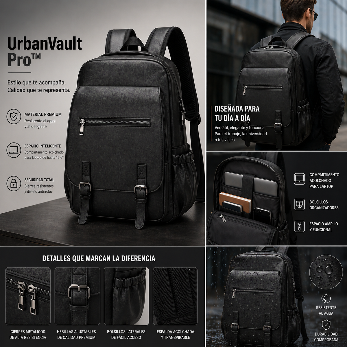 UrbanVault Pro™ | Mochila De Lujo De Alta Calidad