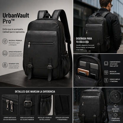 UrbanVault Pro™ | Mochila De Lujo De Alta Calidad
