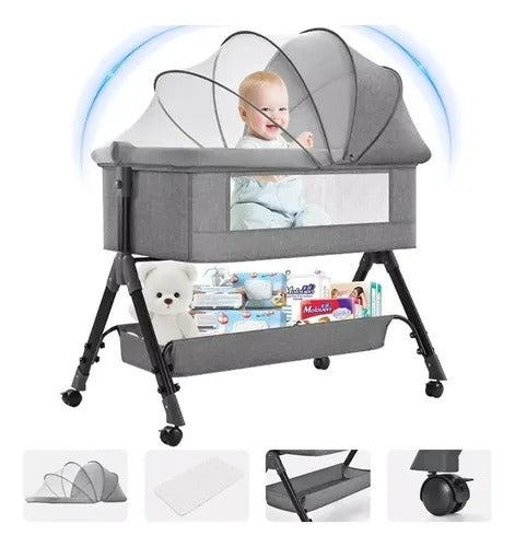 🛏️💗 CUNA COLECHO MECEDORA – DESCANSO, PRÁCTICA Y AMOR EN UN SOLO DISEÑO 🍼🌙