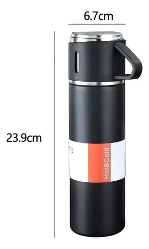 🔥 SET DE TERMO PREMIUM + 2 TAZAS – ELEGANCIA, RESISTENCIA Y CONFORT