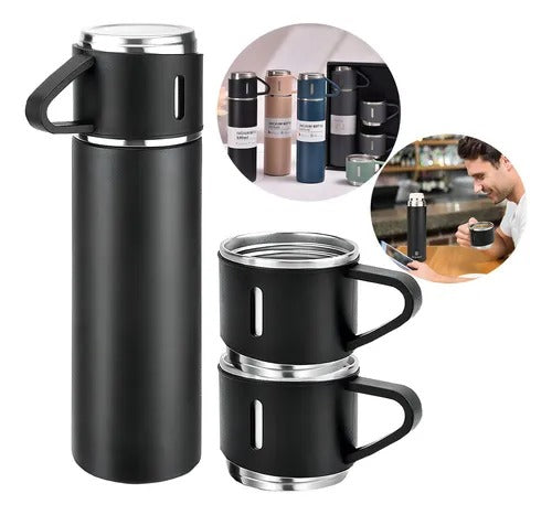 🔥 SET DE TERMO PREMIUM + 2 TAZAS – ELEGANCIA, RESISTENCIA Y CONFORT