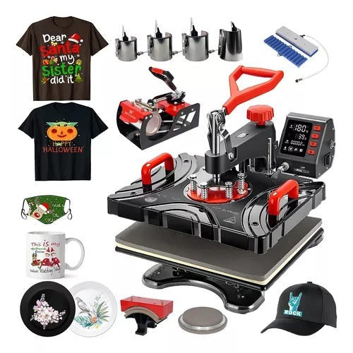 🔥 SUBLIMADORA MULTIFUNCIONAL 8 EN 1 – PRECISIÓN Y VERSATILIDAD EN CADA IMPRESIÓN 🎨✨