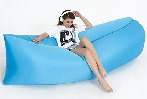 🌬️💨 SOFÁ INFLABLE PORTÁTIL – DESCANSO DONDE QUIERAS 🛋️