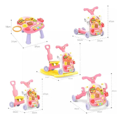🚼 CAMINADOR MUSICAL PARA BEBÉ 3 EN 1: ¡LO MEJOR PARA SUS PRIMEROS PASOS! 👣💫