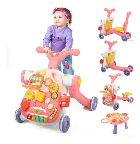 🚼 CAMINADOR MUSICAL PARA BEBÉ 3 EN 1: ¡LO MEJOR PARA SUS PRIMEROS PASOS! 👣💫