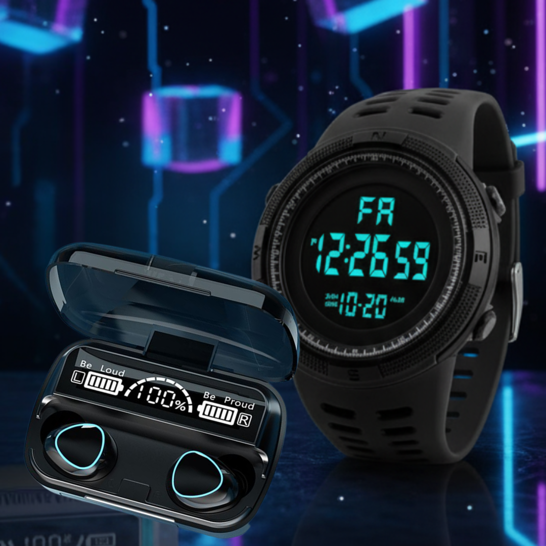 ⌚ SUPER COMBO: RELOJ bizel  + AUDIFONOS M10