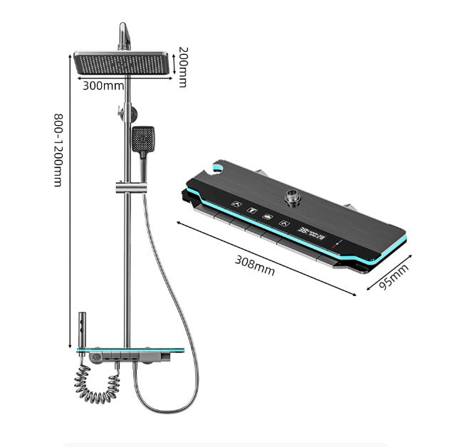 DUCHA PREMIUM CON LUZ LED ✨ – TECNOLOGÍA Y ESTILO EN TU BAÑO