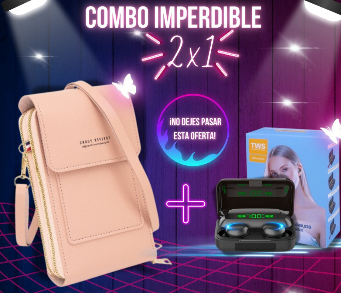 👜🎶 SUPER COMBO BOLSO FASHION + AUDÍFONOS F9: DISEÑO, COMODIDAD Y SONIDO INCREÍBLE 🔊💎 - GRAVIFLY CO SAS 