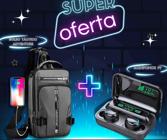 "SUPER COMBO: BOLSO PECHERA Y AUDÍFONOS F9 PARA LLEVAR TU ESTILO MÁS ALLÁ 🏅👜" - GRAVIFLY CO SAS 