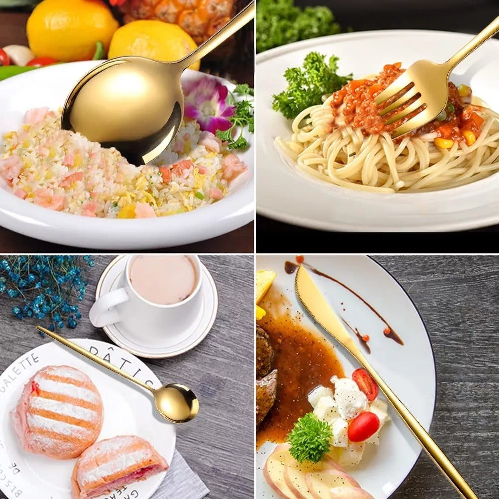 🍴SET DE CUBIERTOS PREMIUM: BRILLO Y DURABILIDAD EN CADA PIEZA 🍽️✨ - GRAVIFLY CO SAS 