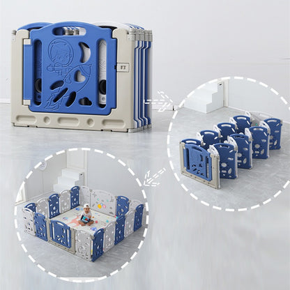 🌟 CORRAL INFANTIL PLEGABLE Y SEGURO 👶💙 – EL ESPACIO PERFECTO PARA JUGAR, CRECER Y EXPLORAR EN CASA 🏡✨