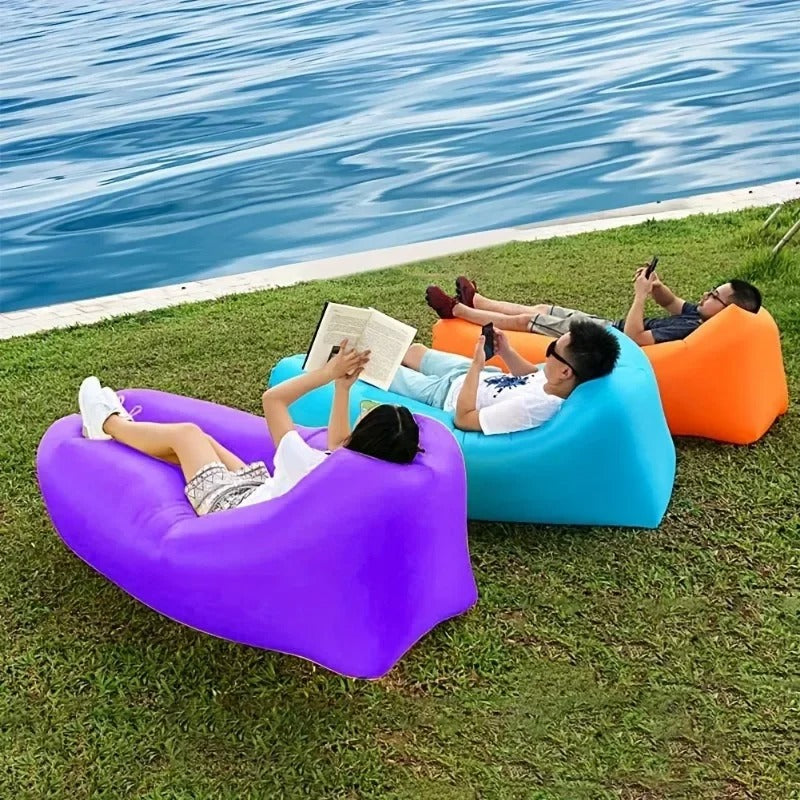 🌬️💨 SOFÁ INFLABLE PORTÁTIL – DESCANSO DONDE QUIERAS 🛋️