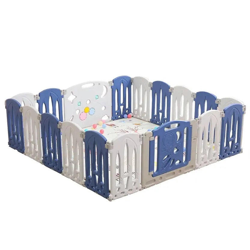 🌟 CORRAL INFANTIL PLEGABLE Y SEGURO 👶💙 – EL ESPACIO PERFECTO PARA JUGAR, CRECER Y EXPLORAR EN CASA 🏡✨