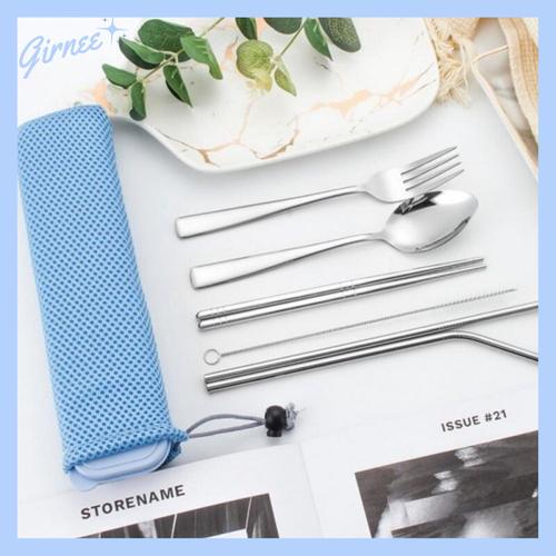 🌿 SET DE CUBIERTOS ECOLÓGICO EN ACERO INOXIDABLE 🍴✨