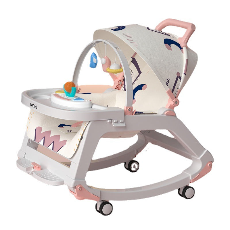 🌟 SILLA MECEDORA MULTIFUNCIONAL 5 EN 1 👶 COMODIDAD, SEGURIDAD Y DIVERSIÓN PARA TU BEBÉ 💖