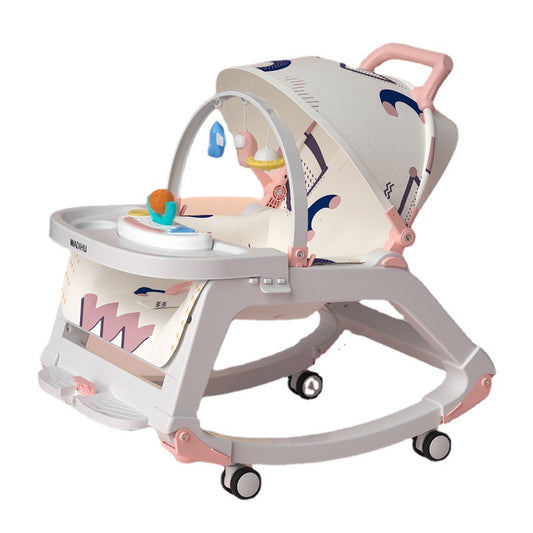 🌟 SILLA MECEDORA MULTIFUNCIONAL 5 EN 1 👶 COMODIDAD, SEGURIDAD Y DIVERSIÓN PARA TU BEBÉ 💖