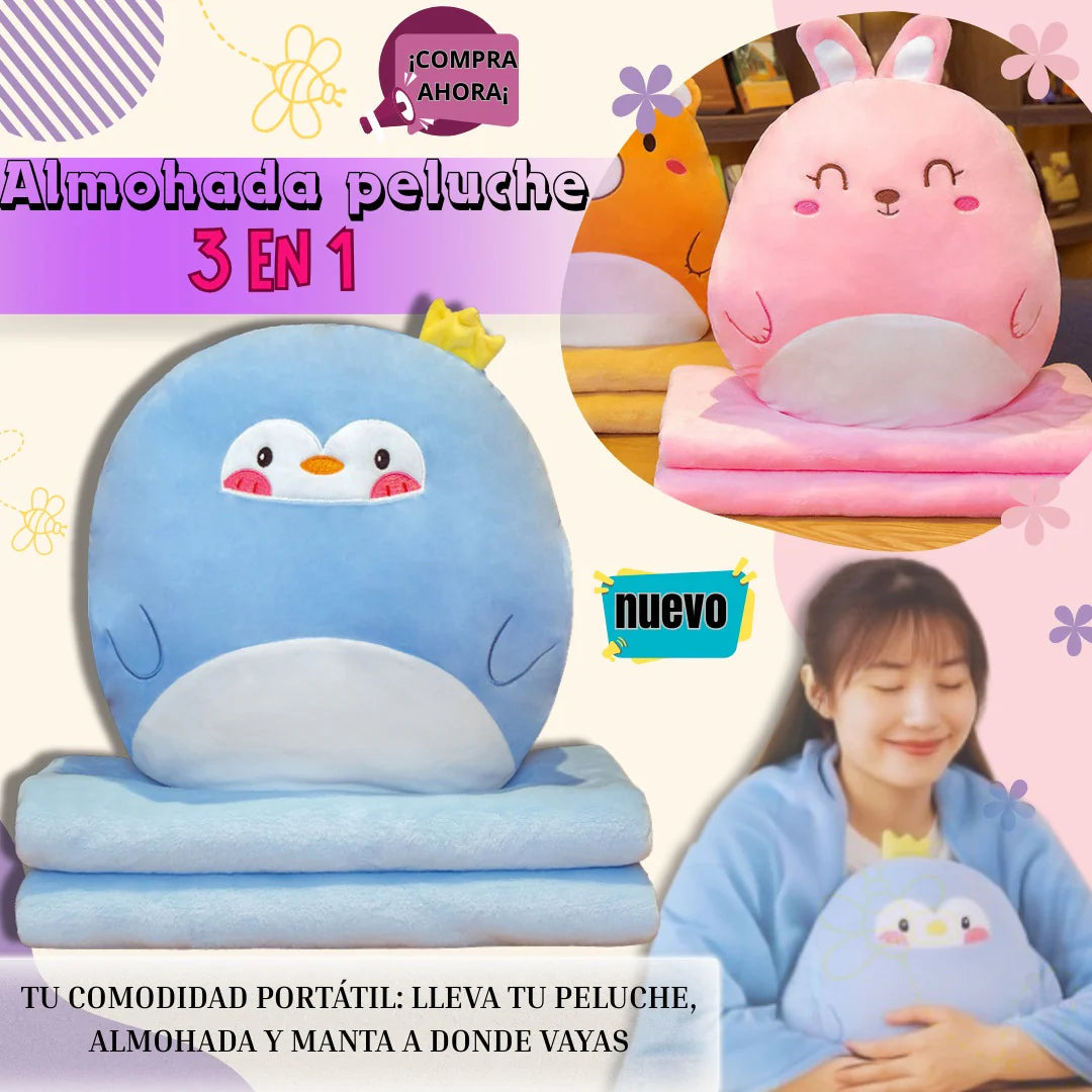 SET DE ALMOHADA Y COBIJA – CONFORT, TERNURA Y MAGIA NAVIDEÑA EN UN SOLO REGALO 💖❄️