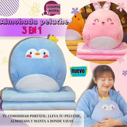 SET DE ALMOHADA Y COBIJA – CONFORT, TERNURA Y MAGIA NAVIDEÑA EN UN SOLO REGALO 💖❄️