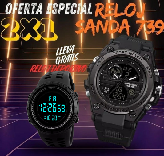 ⌚ SUPER COMBO: RELOJ SANDA + RELOJ BIZEL, UNA MEGA OFERTA PARA LOS AMANTES DEL ESTILO Y AVENTURA.  🔝🌟.