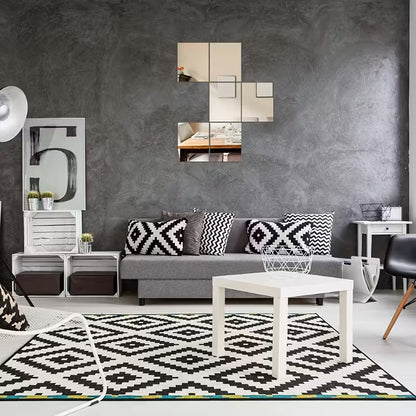 ESPEJO ADHESIVO x 10 UNIDADES DECORATIVO: TRANSFORMA TU ESPACIO CON ELEGANCIA Y MODERNIDAD 🪞✨