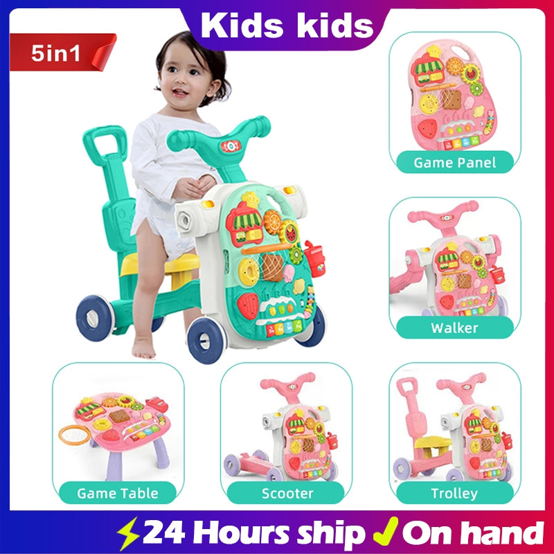 🚼 CAMINADOR MUSICAL PARA BEBÉ 3 EN 1: ¡LO MEJOR PARA SUS PRIMEROS PASOS! 👣💫