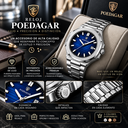 RELOJ POEDAGAR: UN ACCESORIO DE ALTA CALIDAD QUE REDEFINIRÁ TU CONCEPTO DE ESTILO Y PRECISIÓN ⏱️✨