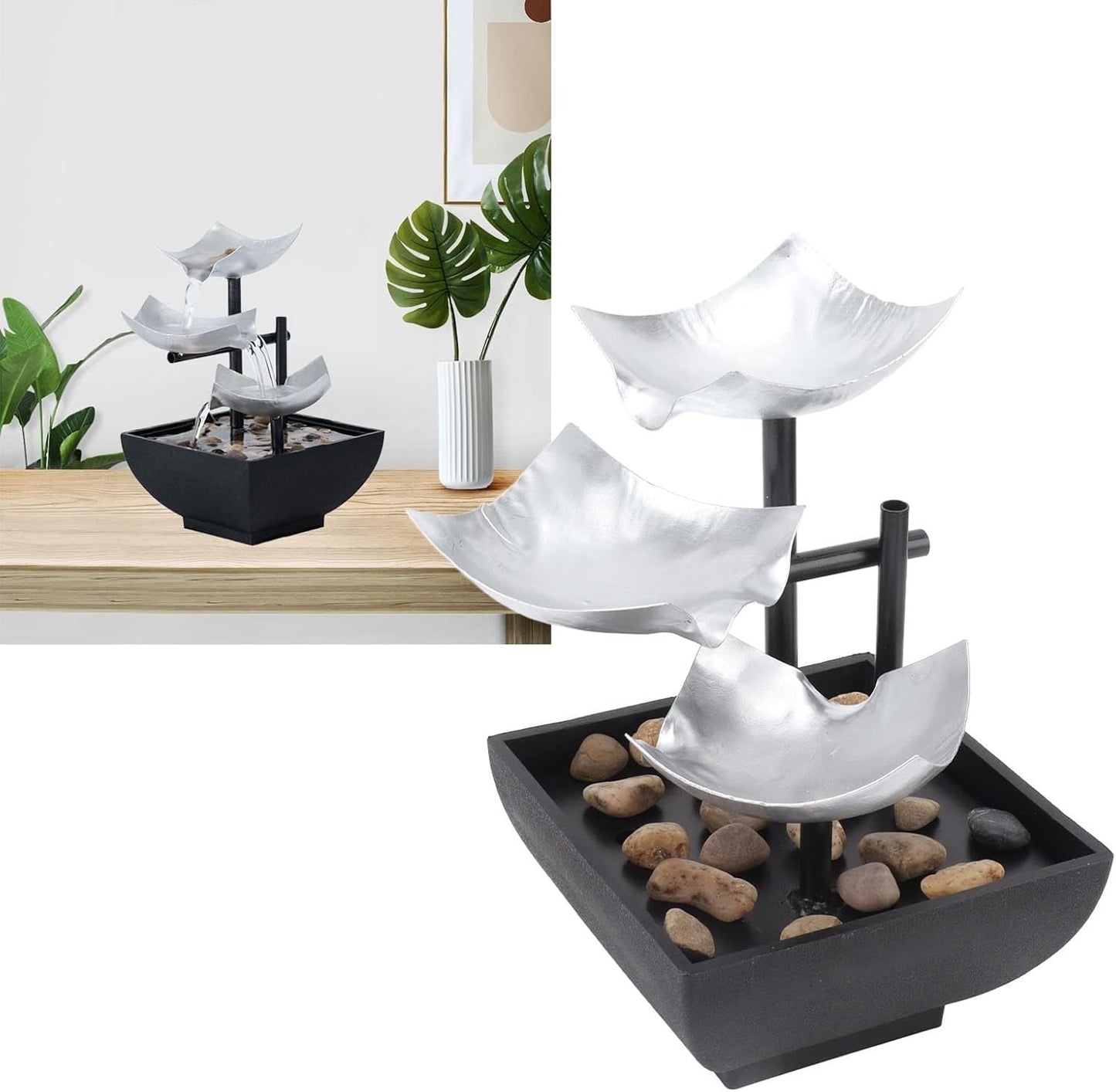 FUENTE DE RELAJACIÓN: ENCUENTRA LA PAZ INTERIOR Y UNA SENSACIÓN DE ARMONÍA EN CADA GOTITA DE AGUA QUE FLUYE, TRANSFORMA TU ESPACIO EN UN REFUGIO DE CALMA 💧🌿✨ - GRAVIFLY CO SAS 