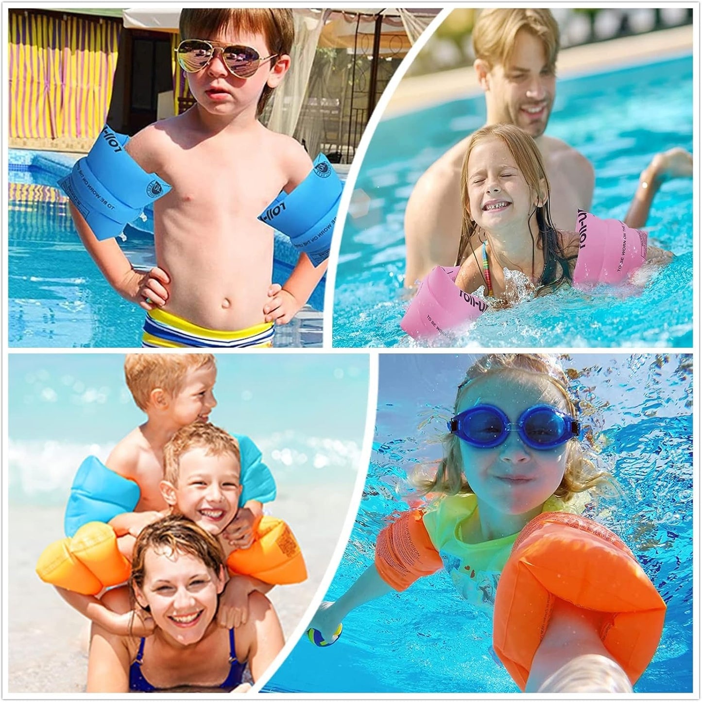 🏊‍♀️ FLOTADOR DE BRAZOS PARA NATACIÓN: IDEAL PARA LOS PEQUES QUE QUIEREN DIVERTIRSE EN EL AGUA CON TOTAL SEGURIDAD. 🌞.