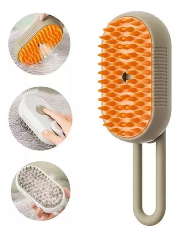 🐱🐶CEPILLO DE VAPOR 3 EN 1: LA SOLUCIÓN PERFECTA PARA ELIMINAR PELOS DE MASCOTAS Y MANTENER A TU GATO O PERRO FELIZ. ✨.