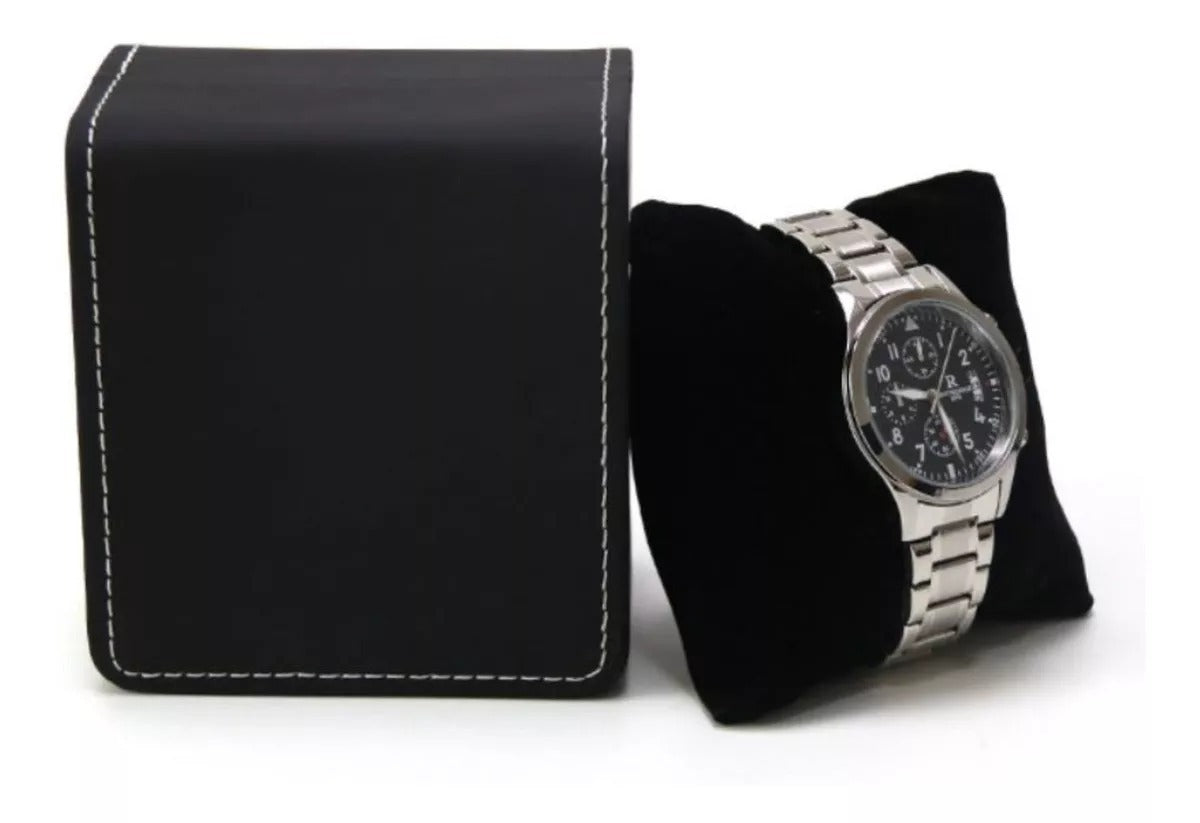 🎩✨CAJA ESTUCHE PARA RELOJ DE LUJO EN CUERO: ELEGANCIA Y SEGURIDAD EN UN SOLO ESTUCHE PARA TU RELOJ ⌚🖤.