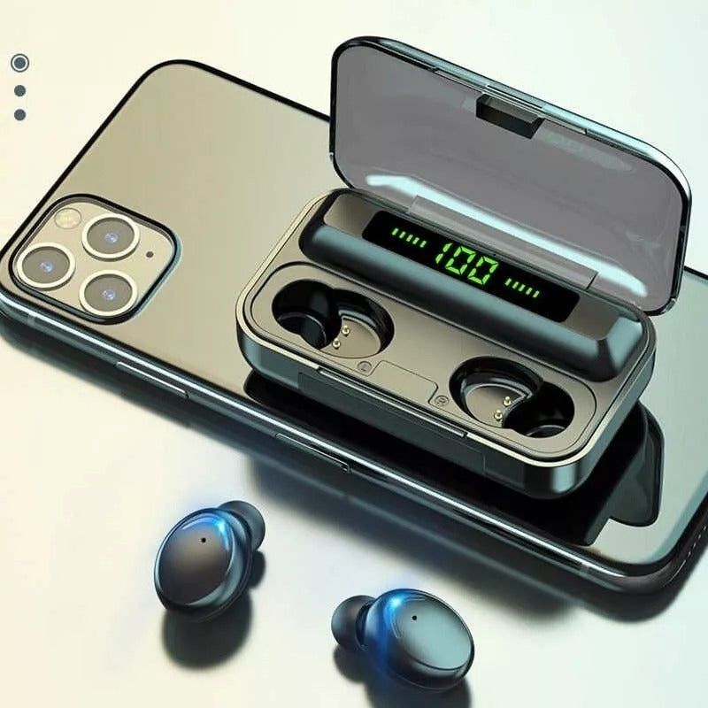 🔥 AUDÍFONOS IN-EAR INALÁMBRICOS F9, LOS MEJORES 🎧 SONIDO PRO, ESTUCHE INTELIGENTE Y BLUETOOTH 5.0 📡 - GRAVIFLY CO SAS 