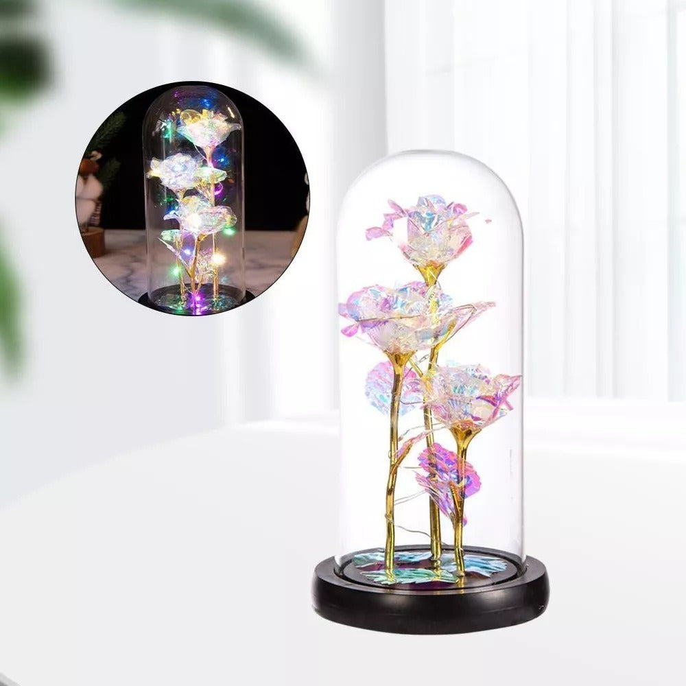 🌹💡 LÁMPARA ROSA ETERNA – UNA LUZ LLENA DE ENCANTO, CREADA PARA QUE CADA MOMENTO EN TU HOGAR SEA MÁS ESPECIAL. 🌸✨" - GRAVIFLY CO SAS 