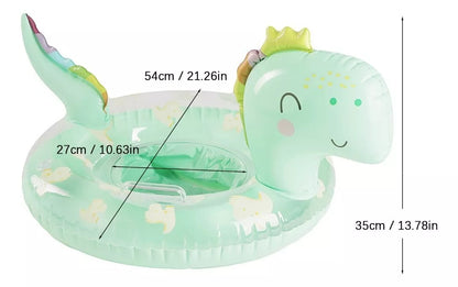 🦕  FLOTADOR INFLABLE INFANTIL DINOSAURIO: LA DIVERSIÓN ESTÁ GARANTIZADA CON ESTE AMIGUITO ACUÁTICO! 🎶💙.