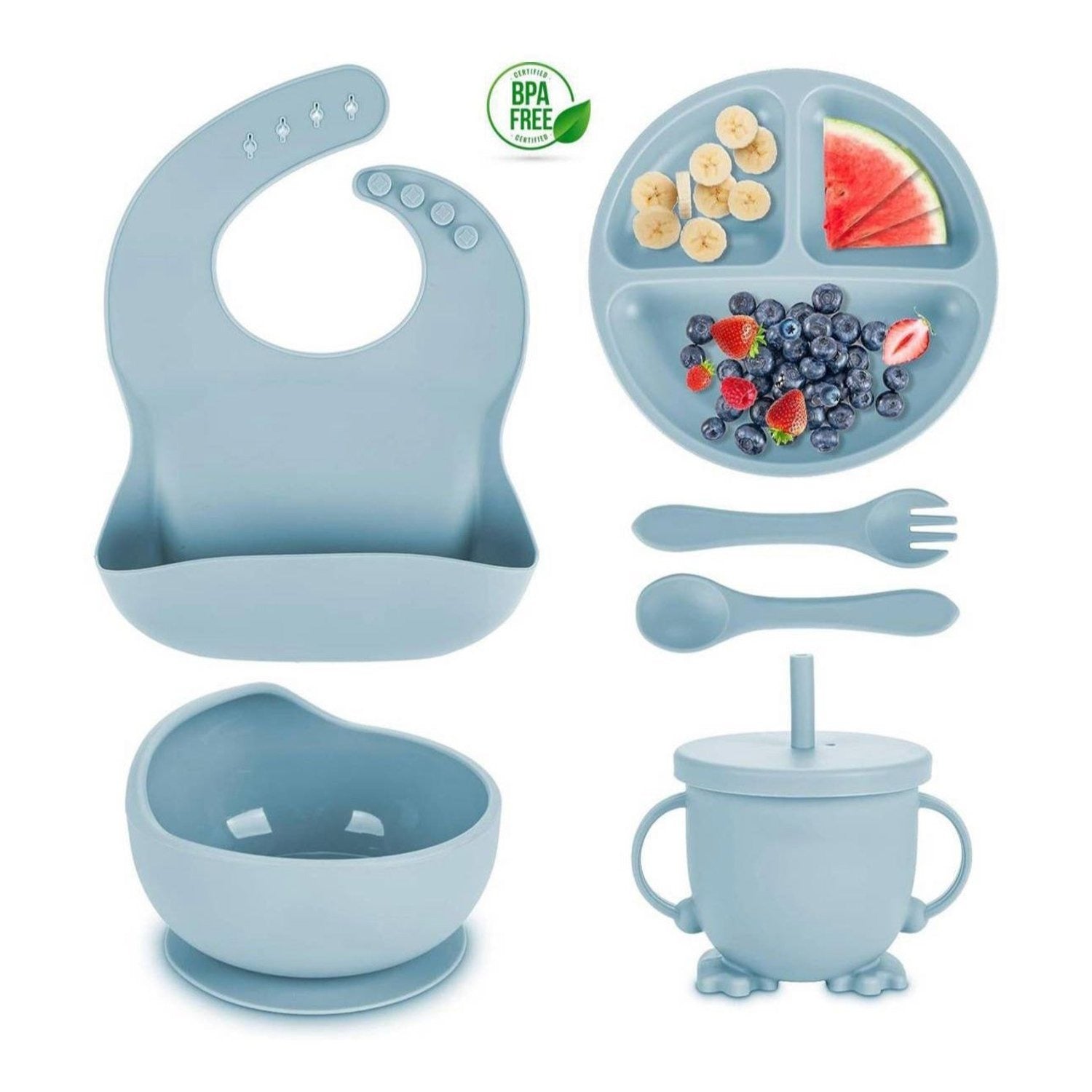 🥄💖KIT ALIMENTACIÓN COMPLETO: SEGURIDAD Y COMODIDAD EN CADA INSTANTE DE LA ALIMENTACIÓN DE TU BEBÉ 🍽️💙 - GRAVIFLY CO SAS 