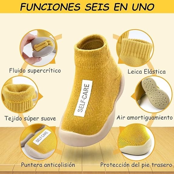 💙 🚼ZAPATOS ANTIDESLIZANTES BABY SAFE:  PROTECCIÓN Y ESTILO PARA SUS PRIMEROS PASOS 👟👶.