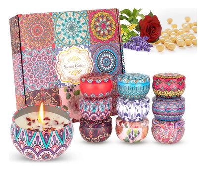 🌸💫 SET DE 6 VELAS AROMÁTICAS – AMBIENTE RELAJANTE Y ARMONIOSO, CADA VELA UNA MAGIA DIFERENTE! 🕯️🌟 - GRAVIFLY CO SAS 