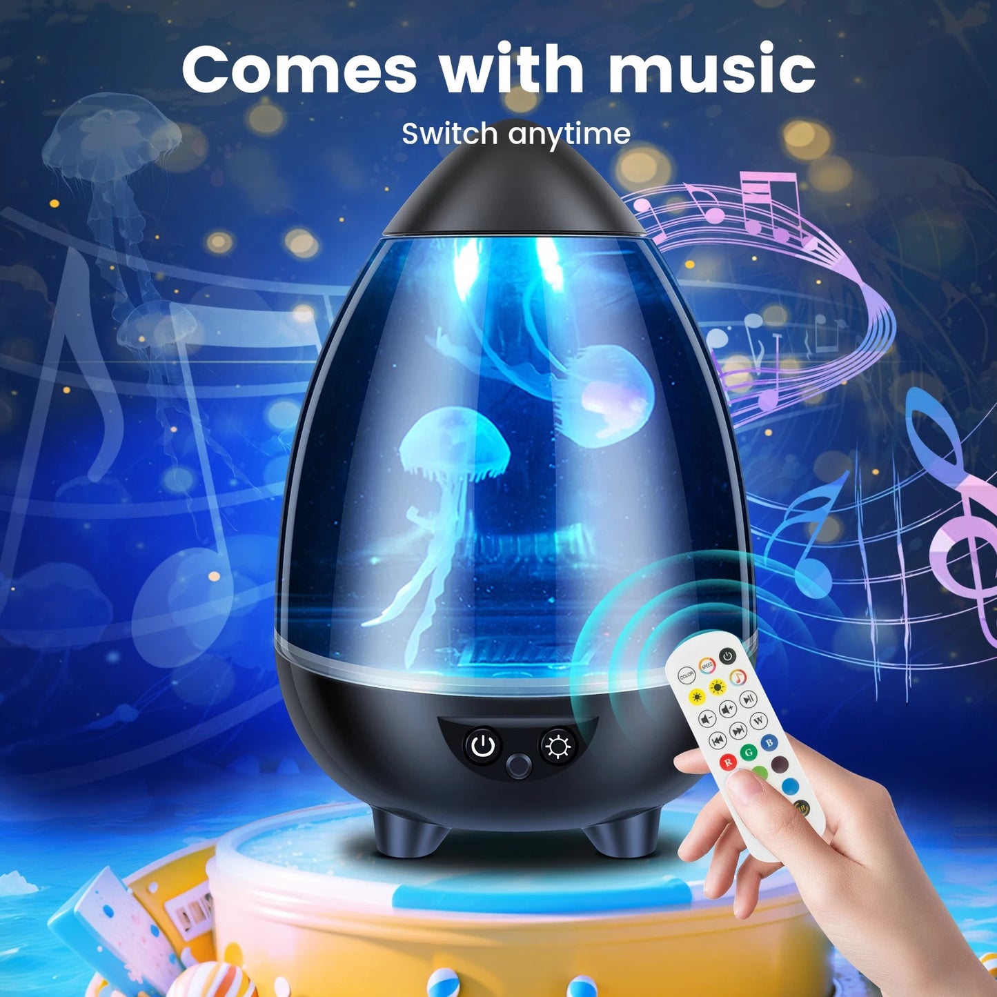 "LÁMPARA DE MEDUSAS QUE DA UN TOQUE MÁGICO A CUALQUIER ESPACIO 🐙 🌊" - GRAVIFLY CO SAS 