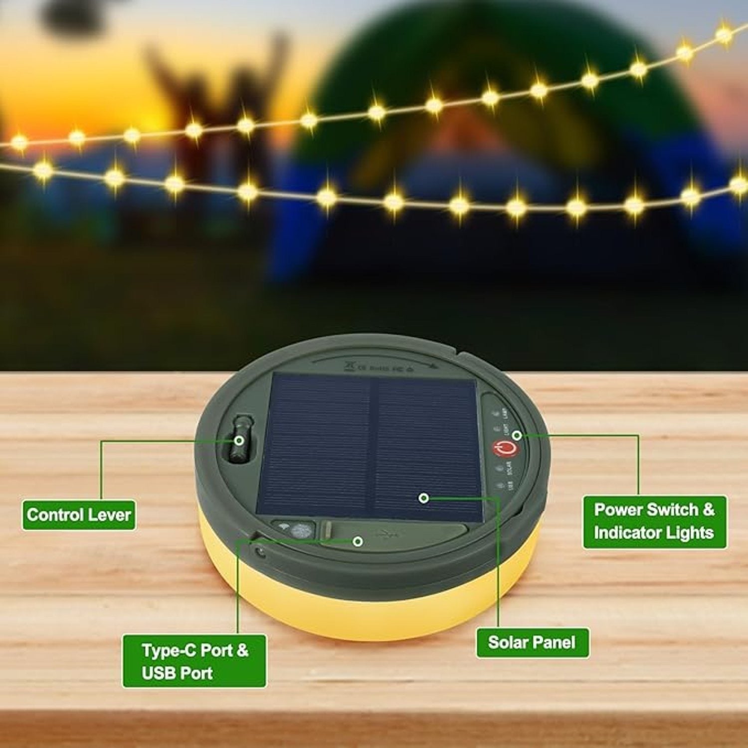 ✨🌲 LÁMPARA DE CAMPING MULTIFUNCIONAL – LA LUZ IDEAL PARA CADA AVENTURA. ¡HAZ QUE TU CAMPAMENTO BRILLE EN LA NATURALEZA! 🔥💡 - GRAVIFLY CO SAS 