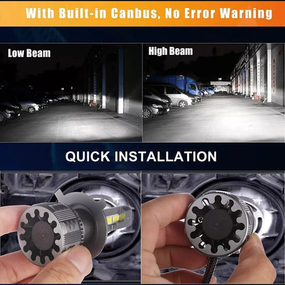 🚗 BOMBILLOS LED H4 LÚMENES 💡 CALIDAD PREMIUM PARA UNA CONDUCCIÓN SEGURA Y POTENTE 🔥.